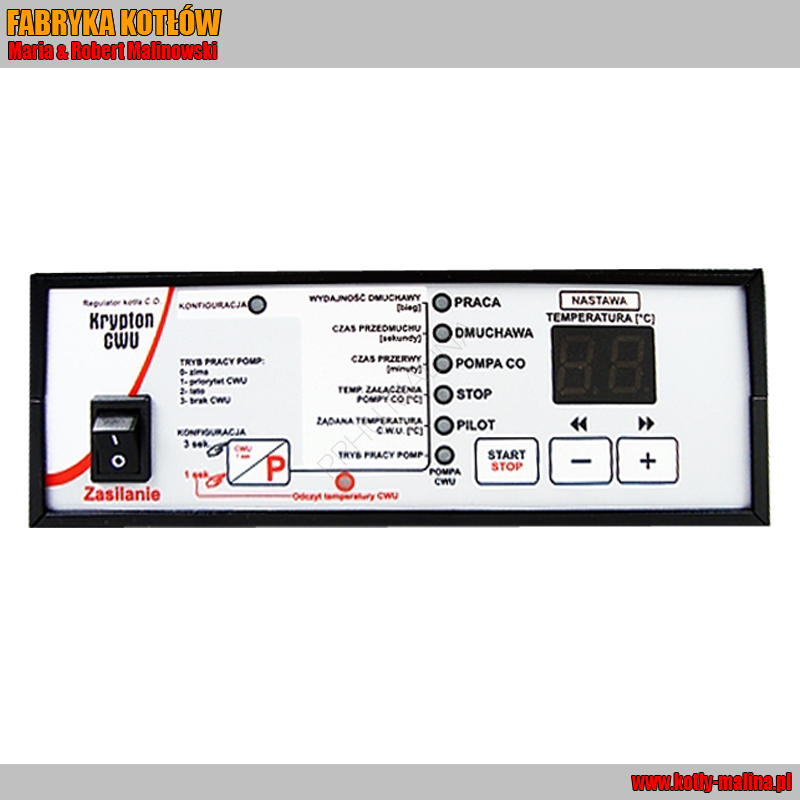 Regulator temperatury kotła, sterownik Krypton c.w.u.